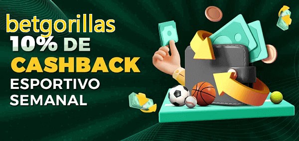 10% de bônus de cashback na betgorillas