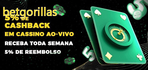 Promoções do cassino ao Vivo betgorillas
